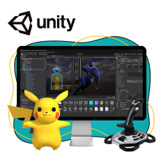 Мир игр на Unity 2D на популярном движке + AI-помощники - КИБЕРшкола программирования для детей, компьютерные курсы для школьников, начинающих и подростков - KIBERone г. Новоалтайск